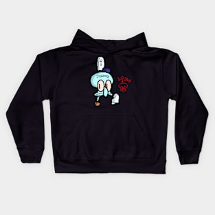 Squidward Pixel Kids Hoodie